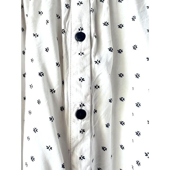 The nines by hatch women boho blouse ivory shabby chic large maternity size L. - Picture 6 of 12